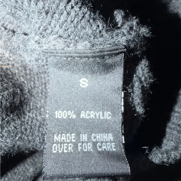 BCX Women's Red and Gray Chevron Turtleneck Sweater - Picture 6 of 6